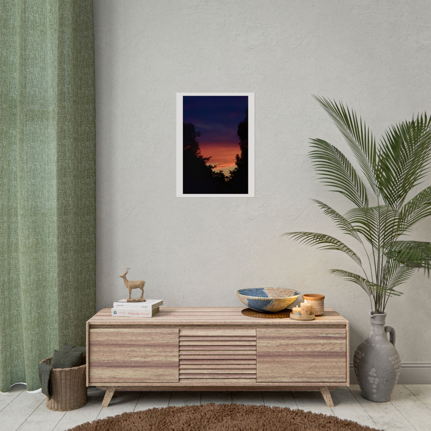 Sunset Silhouette Photography Poster