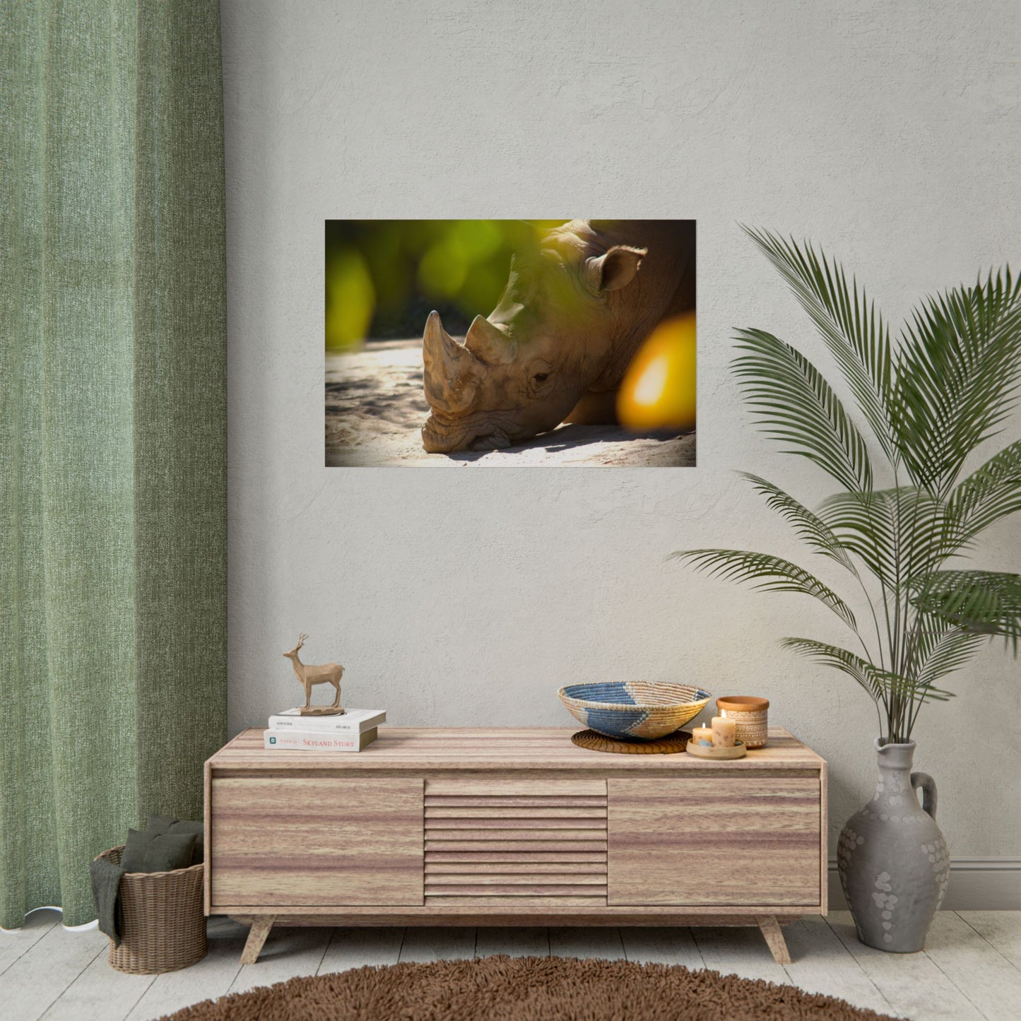 Rhino Photography Poster