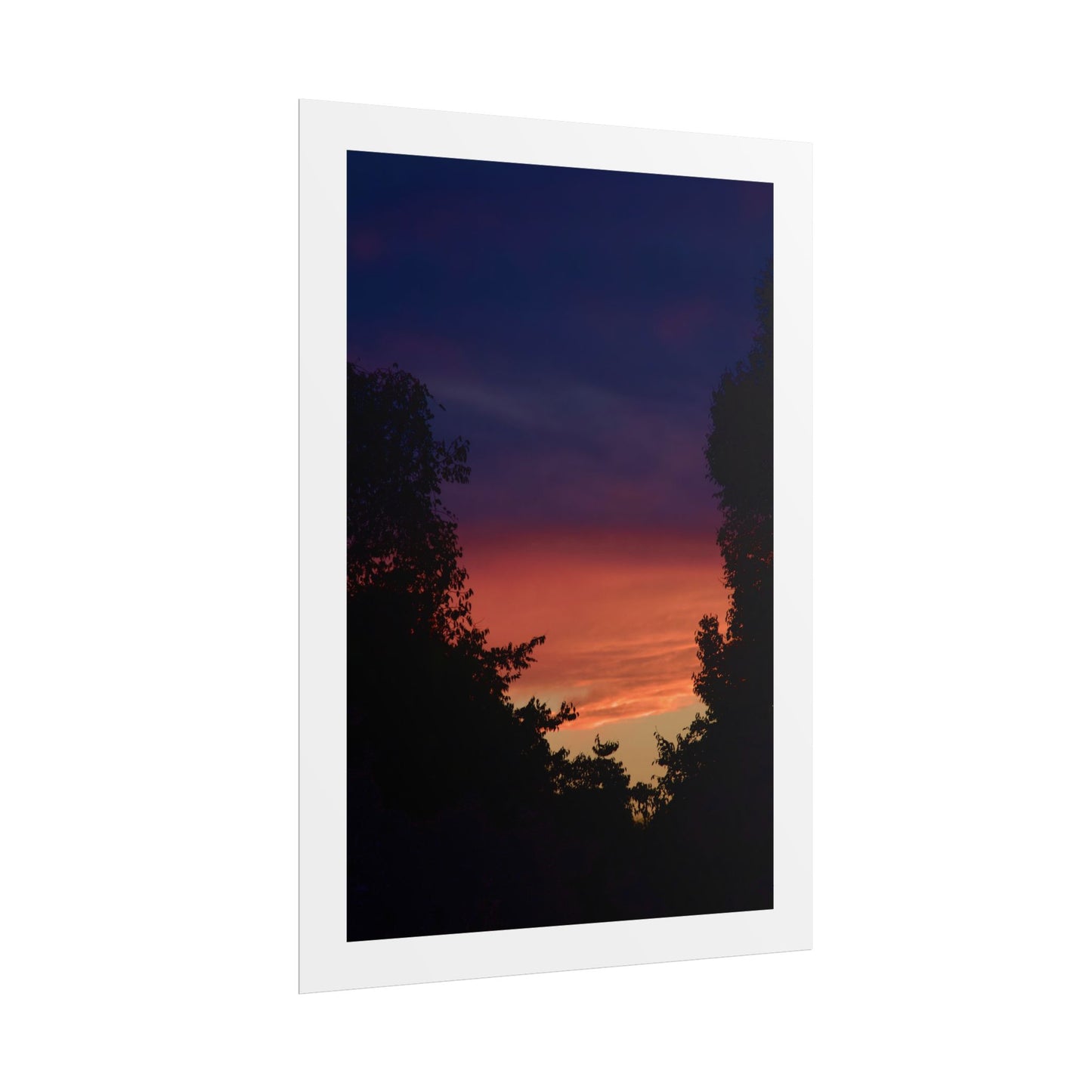 Sunset Silhouette Photography Poster