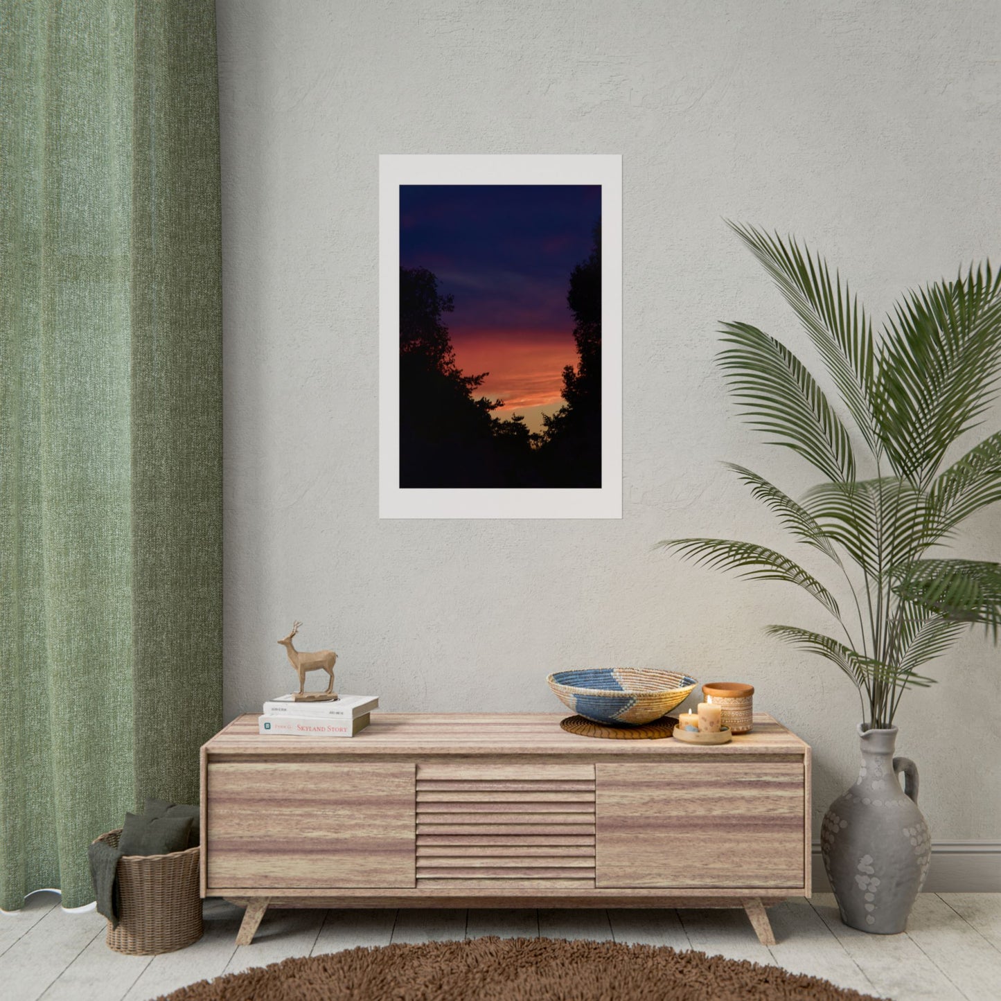 Sunset Silhouette Photography Poster