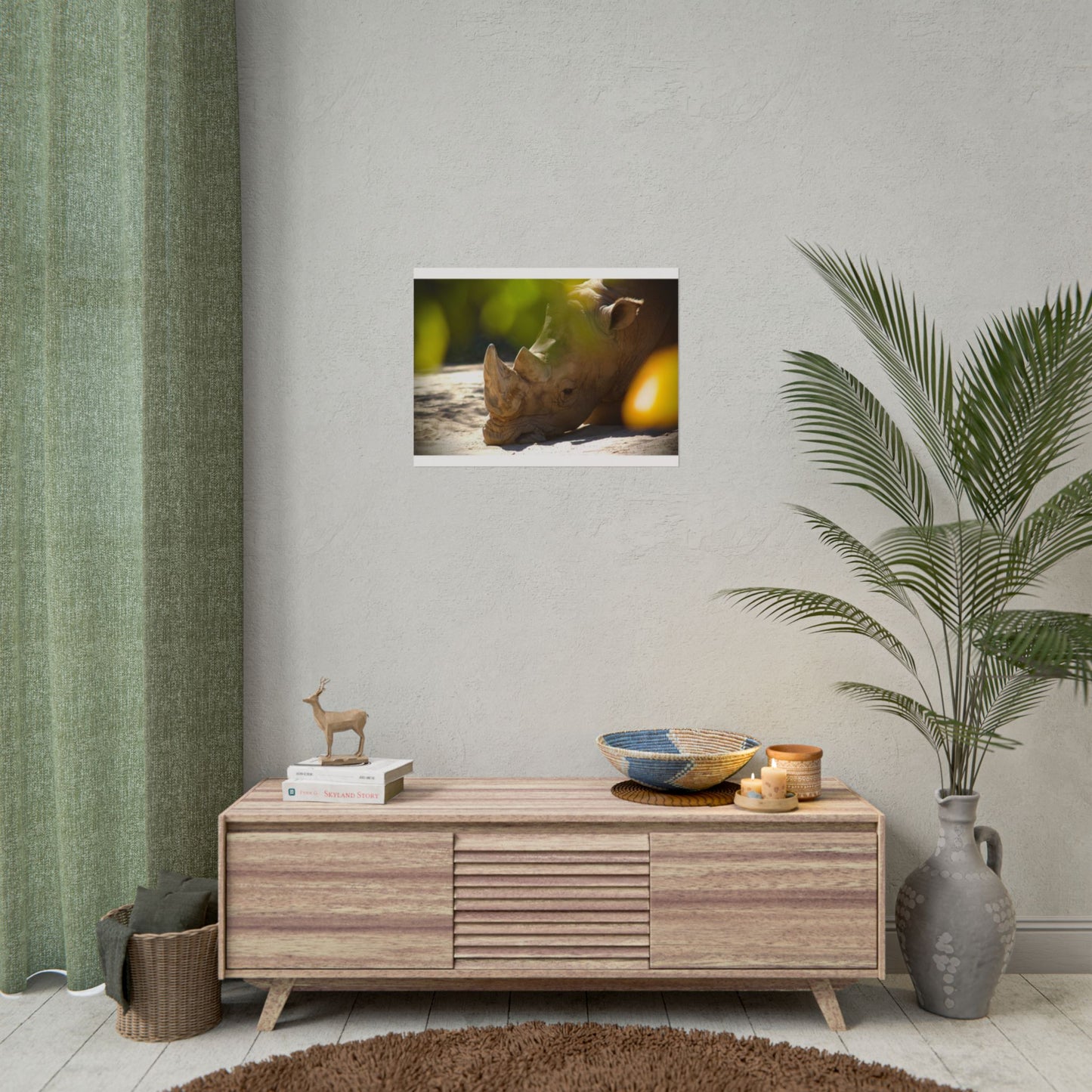 Rhino Photography Poster