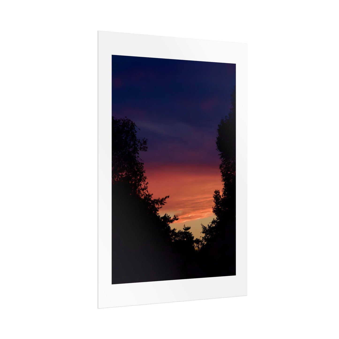 Sunset Silhouette Photography Poster