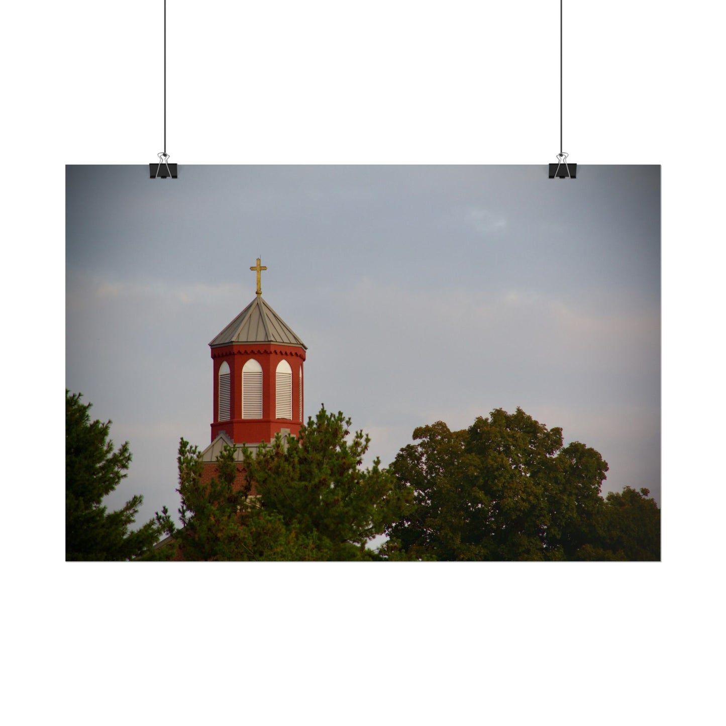Church Tower Photography Poster