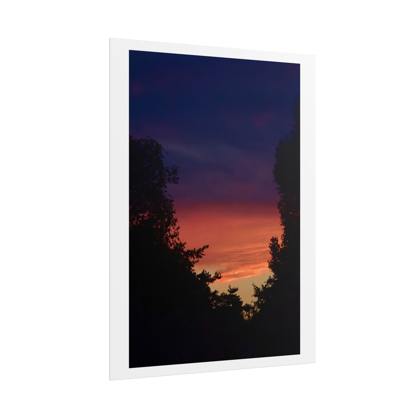 Sunset Silhouette Photography Poster