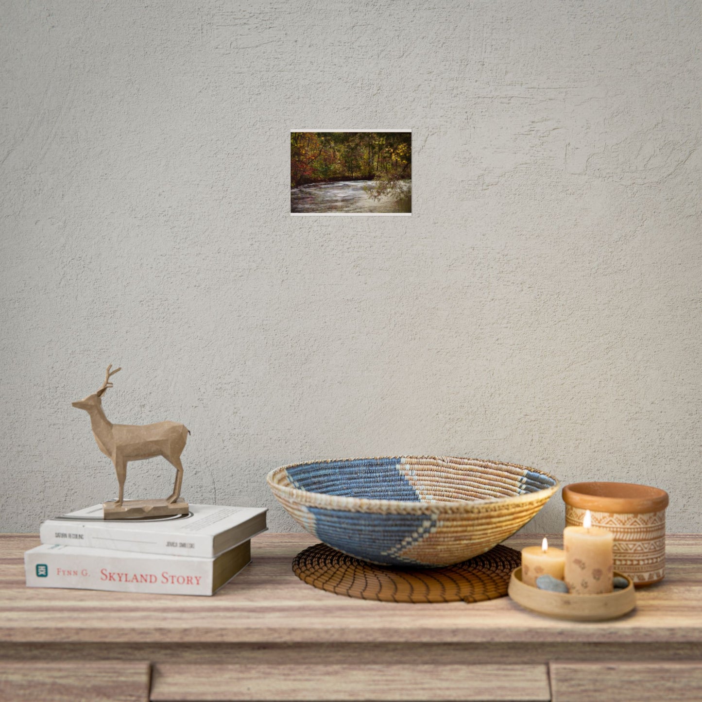 Autumn Serenity Rolled Posters - Nature Wall Art for Cozy Living Spaces