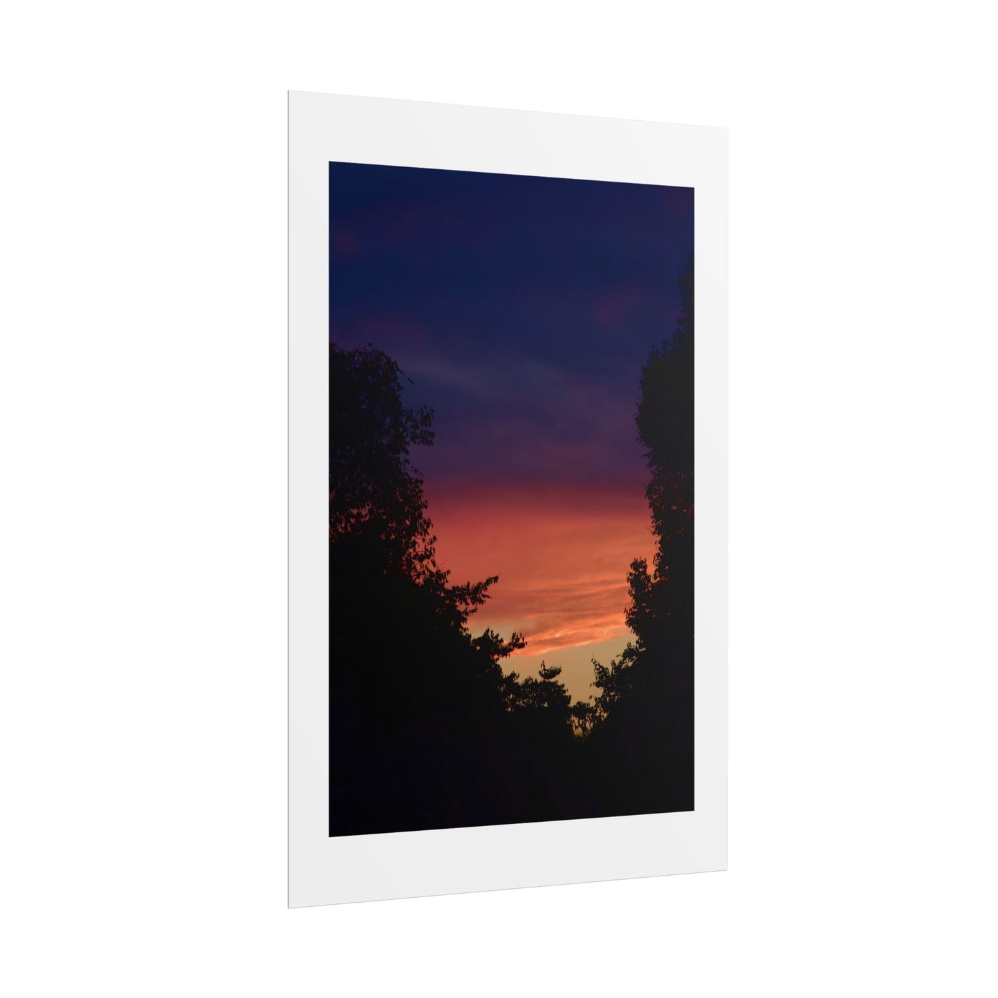 Sunset Silhouette Photography Poster