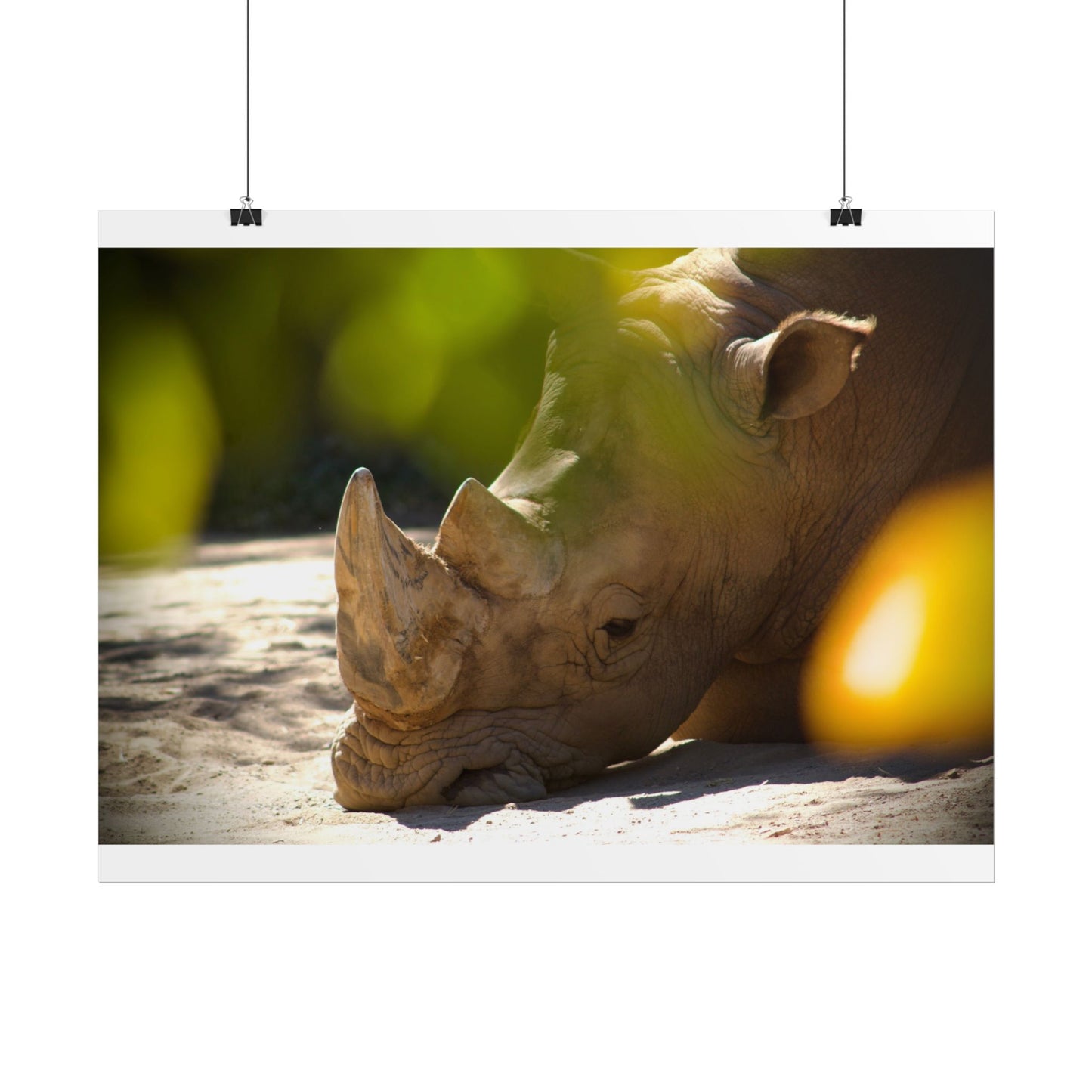 Rhino Photography Poster
