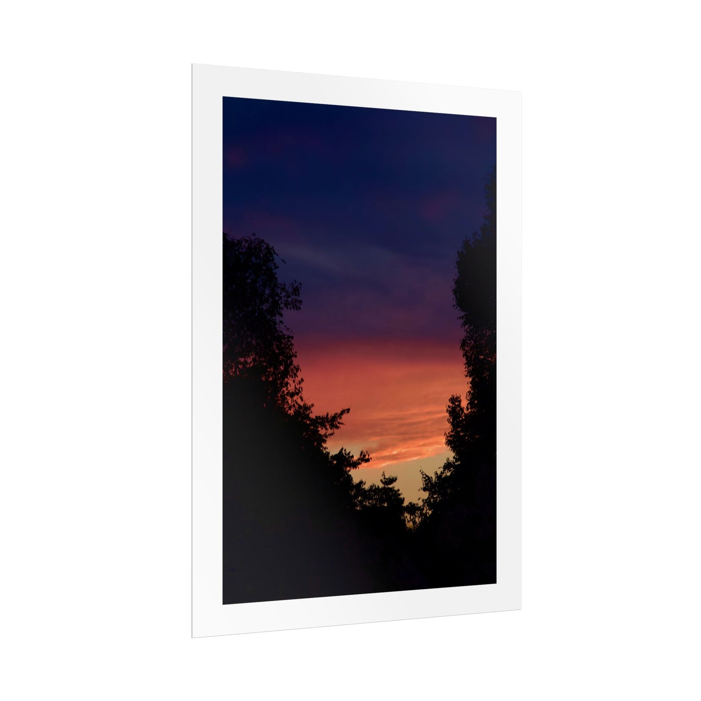 Sunset Silhouette Photography Poster