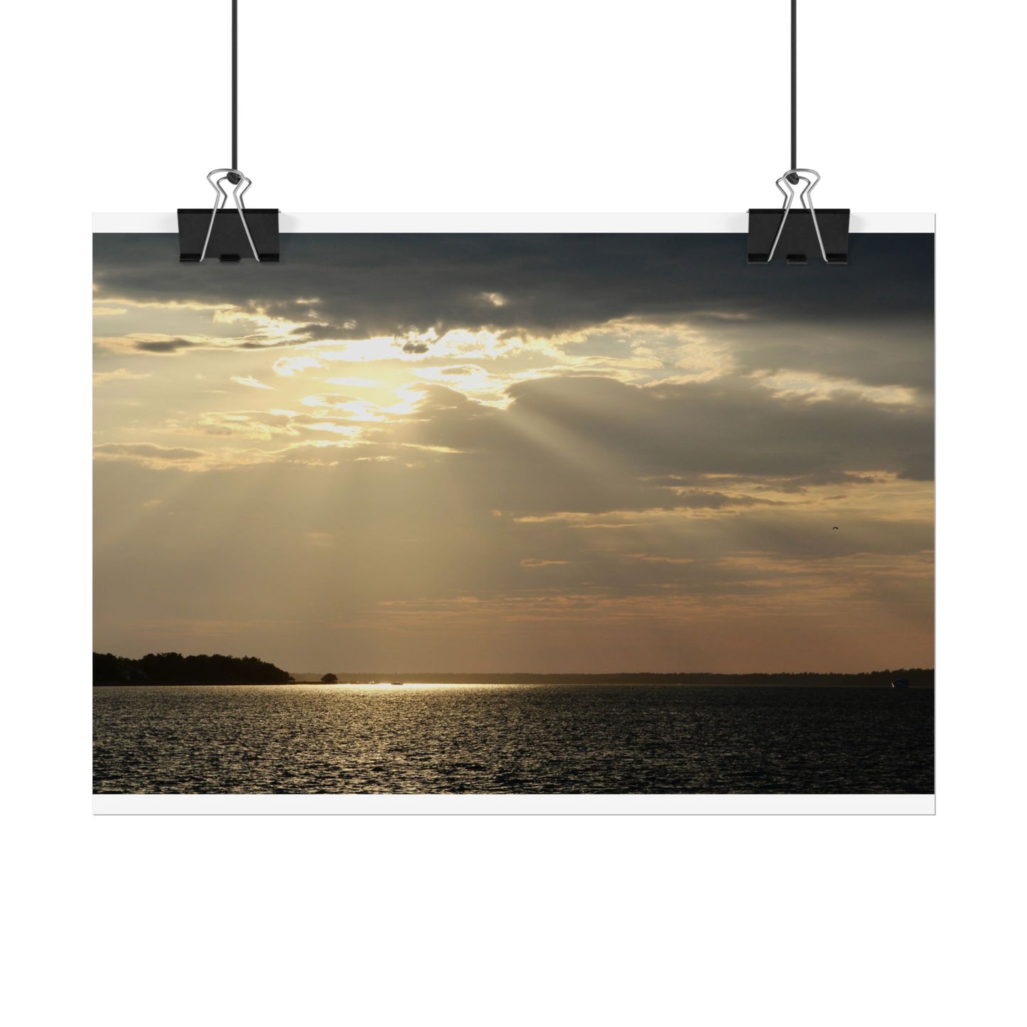 Sunset Horizon Photography Poster