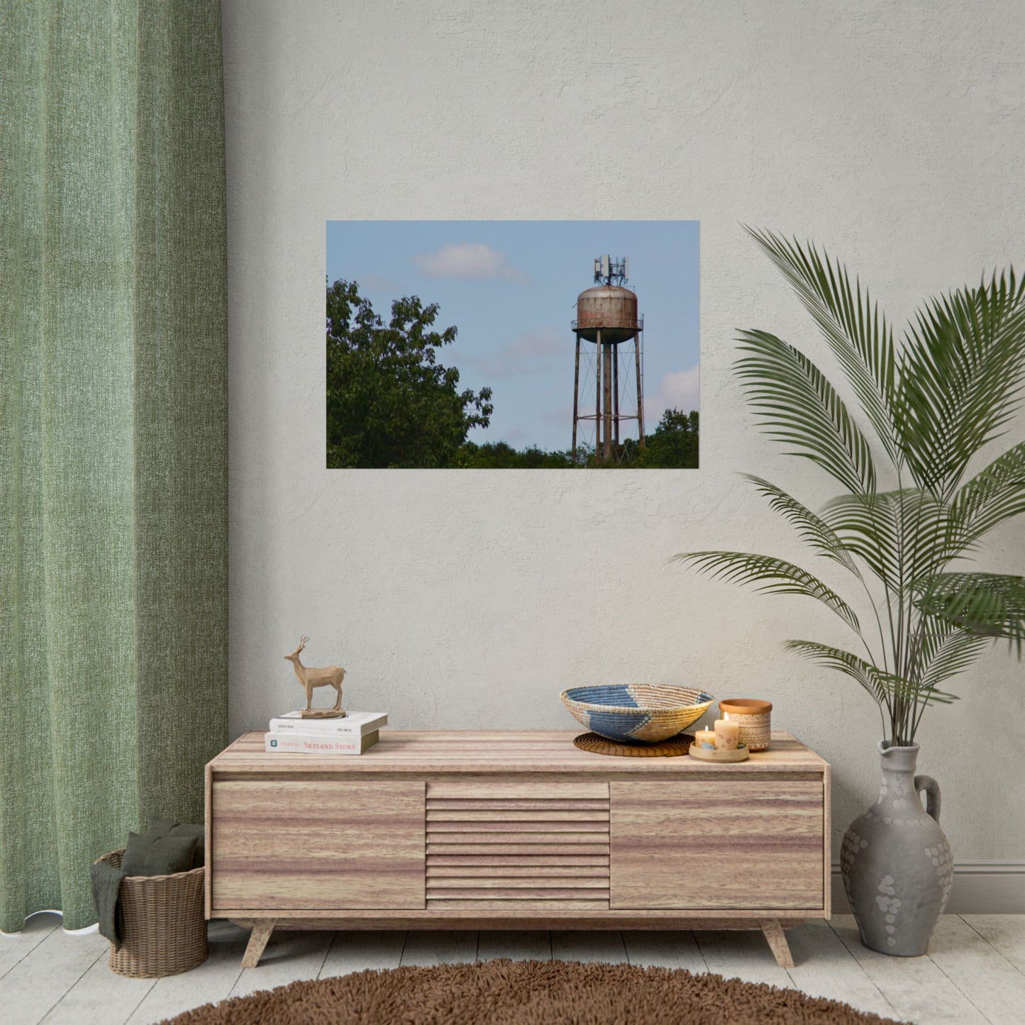 Rustic Water Tower Photography Poster